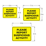 Classic Framed Plus Please Report Suspicious Activity Door or Wall Sign | General Security Notices