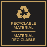 Signs ByLITA Square Recyclable Material Door or Wall Sign | Spanish Bilingual Business And Office Signs