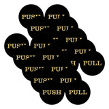 2" Round Push Pull Door Signs (Multipacks)