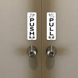 Signs ByLITA Vertical Push and Pull Door Signs (Peace Doves) Door Signs