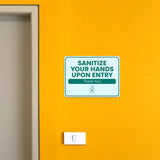 Classic Framed Plus Sanitize Your Hands Upon Entry – Thank You! Door or Wall Sign | Medical Facility Greeting & Reception