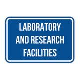 Classic Framed Plus Laboratory and Research Facilities Door or Wall Sign | Medical Specialism Rooms