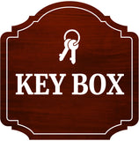 Heritage Plus Key Box Wall or Door Sign | Public Spaces Signage