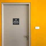 Square Plus Employee Restrooms Staff Only Wall or Door Sign | General Restroom Information