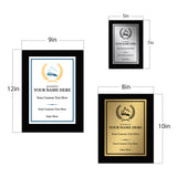 Bobsleigh Customizable Black Frame Wooden Award Plaque | Easel Mount Option | Achievement and Recognition Personalizable Plaques | Sports Award