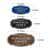 Victorian Plus Paralegal Office Wall or Door Sign | Legal and Courtroom Decoration