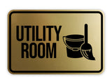 Classic Framed Utility Room Wall or Door Sign