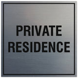 Signs ByLITA Square Private Residence Sign - Easy Installation | Durable Material