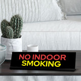 Signs ByLITA Indoor No Smoking Black Frame, Desk Sign (2x8")