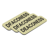 Deaconess 1 x 3" Name Tag, (3 Pack)