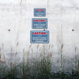 Classic Framed Plus Caution: Property Guarded By Lead Injection Specialist Door or Wall Sign | Home Security