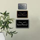 Signs ByLITA Classic Framed Two Eyes Graphic Surveillance Wall or Door Sign