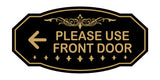Victorian Please Use Front Door Wall or Door Sign