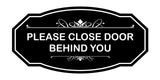 Victorian Please Close Door Behind You Wall or Door Sign