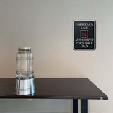 Portrait Round Plus Emergency Unit – Authorized Personnel Only Wall or Door Sign | Patient-Specific Rooms