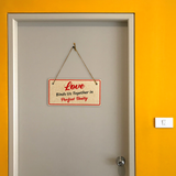 Love Binds Us Together In Perfect Unity 5x10 Hanging Plus Wall or Door Sign | Religious Home Decor