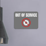 Classic Framed Plus Out of Service Door or Wall Sign | Safety and Maintenance
