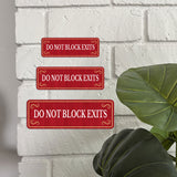 Standard Plus Do Not Block Exits Door or Wall Sign | Office Signage