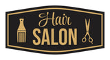 Signs ByLITA Fancy Hair Salon Easy Installation | Durable Construction | Barbers | Grooming and Styling | Hair Wall or Door Sign