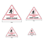 Standard' Emergency Exit – Keep Clear' Wall or Door Sign