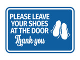 Signs ByLITA Classic Framed Please Leave Your Shoes At The Door Thank You Wall or Door Sign