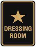 Signs ByLITA Portrait Round Dressing room Sign - Laser-Engraved Lettering | Durable ABS Plastic | Vibrant Colors | Powerful Foam Tape