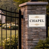Classic Framed Plus Chapel — Wall or Door Sign | Funeral and Memorial Services - Room & Area - Sign