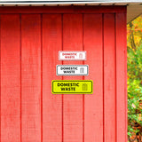 Signs ByLITA Standard Domestic Waste Door or Wall Sign Durable ABS Plastic | Laser Engraved | Easy Installation | Elegant Design