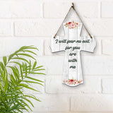 I will fear no evil, for you are with me Cross Hanging Sign | Rustic Twine | Inspiring Religious Bible Decor