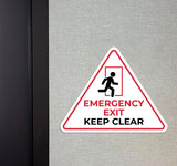 Standard' Emergency Exit – Keep Clear' Wall or Door Sign