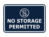 Signs ByLITA Classic Framed, No Storage Permitted Wall or Door Sign