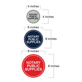 Signs ByLITA Circle Notary Public Supplies Wall or Door Sign