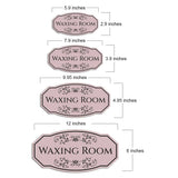 Victorian Plus Waxing Room — Wall or Door Sign | Treatment Room - Sign