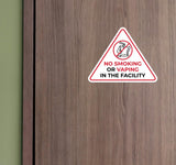 Standard 'No Smoking or Vaping in The Facility' Wall or Door Sign