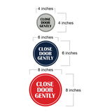 Signs ByLITA Circle Close Door Gently Wall or Door Sign