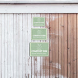 Classic Framed Plus Compost Bin – Food Waste Only Door or Wall Sign | Waste Disposal Etiquette