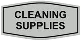 Signs ByLITA Fancy Cleaning Supplies Sign | Durable Plastic | Vibrant Colors | Powerful Foam Tape