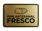 Signs ByLITA Classic Framed Pan Artesanal Fresco Door or Wall Sign