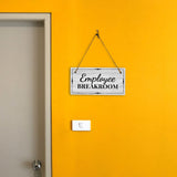 Employee Breakroom 5x10 Hanging Plus Wall or Door Sign | Office Decor