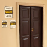 Portrait Round Plus Staff Only – No Public Access Beyond This Point Wall or Door Sign | General Kitchen and Food-related