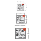Square Plus Please Wash Your Hands Thank You Wall or Door Sign | Public Spaces Signage
