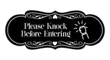 Signs ByLITA Designer Please Knock Before Entering Wall or Door Sign