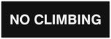 Signs ByLITA Basic No Climbing Sign | Easy No-Tool Installation | Powerful Foam Tape