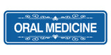 Signs ByLITA Standard Oral Medicine Tooth Graphic Dentist Office Decor Wall or Door Sign