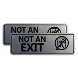 Standard NOT an EXIT (Stick Man) Wall or Door Sign