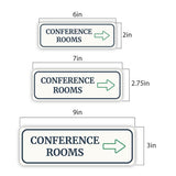 Standard Plus Conference Rooms (Right Arrow) Wall or Door Sign | Office Room Directions