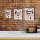 Portrait Round Plus Proud To Be A Strong Woman Wall or Door Sign | Motivational Home Decor