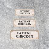 Standard Plus Patient Check-In Door or Wall Sign | Office Signage