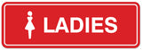 Signs ByLITA Standard Ladies Figurine Sign - Easy Installation | Durable Wall or Door