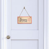 Jesus Is Lord 5x10 Hanging Plus Wall or Door Sign | Religious Home Decor